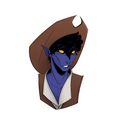 Blue Western Sticker